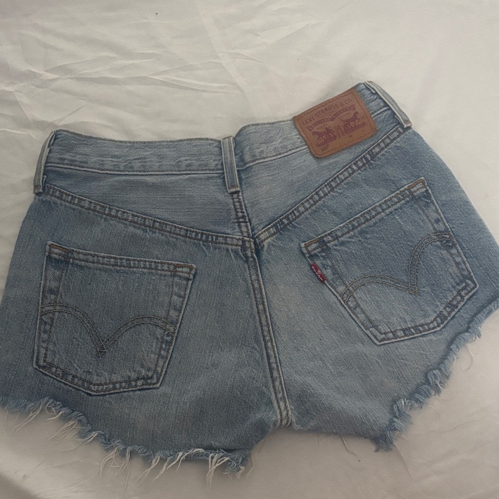 Levi's Light Blue Jean Shorts